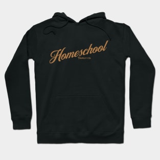 Homeschool Family Co. in Gold Letters Hoodie